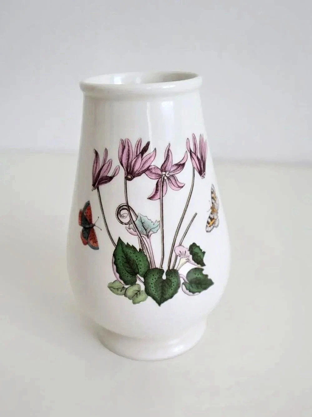 The Botanic Garden Botanic Garden Floral Ceramic Vase White & Pink